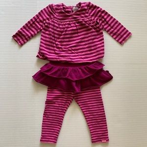 Baby Gap Pink Purple Striped Outfit
